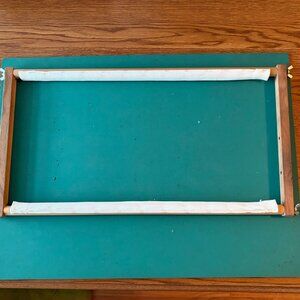 Wooden scroll frame 21"x12" for needlework projects